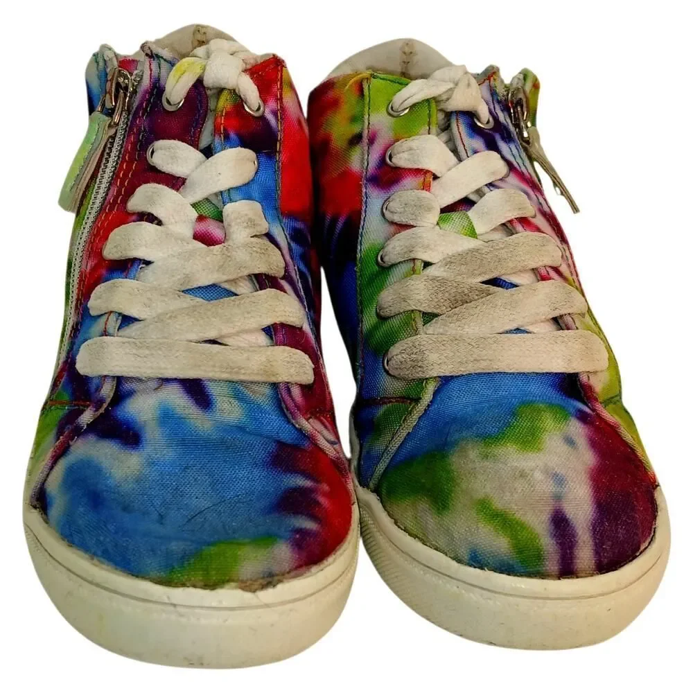 Steve Madden Tie Dyed High Top Sneakers - Big Girls Size 2